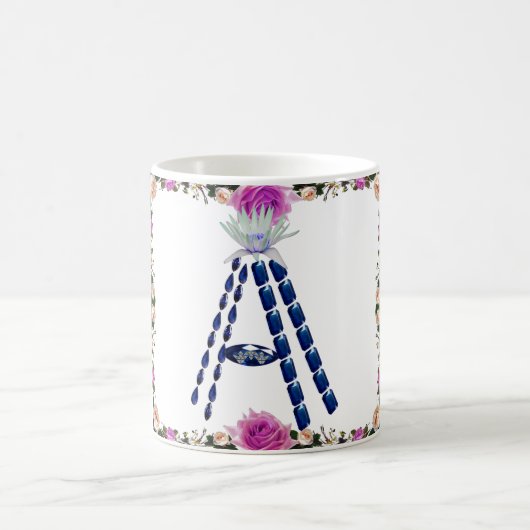 イニシャルA コーヒーマグカップ (中央)
