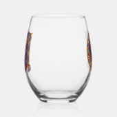 イニシャルA ステムなしワイングラス (右)