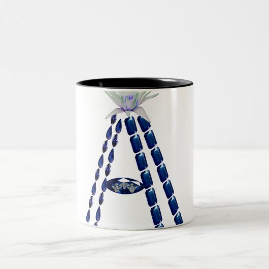 イニシャルA ツートーンマグカップ (中央)