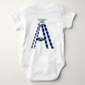 イニシャルA ベビーボディスーツ (裏面)