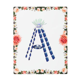 イニシャルA メタルプリント