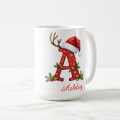 イニシャルA メリークリスマス コーヒーマグカップ (正面右)