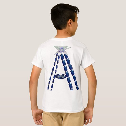 イニシャルA Tシャツ (裏面フル)