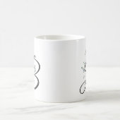 イニシャルB、ヴィンテージブルーベルコーヒーマグ コーヒーマグカップ (中央)