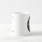 イニシャルCソフトカラー花コーヒーマグ コーヒーマグカップ (中央)