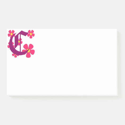 イニシャルCモノグラムノート ポストイット (正面)