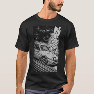 イニシャルDトヨタAE86漂流プレミアムTシャツ Tシャツ