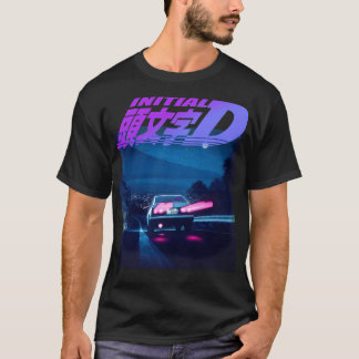 イニシャルDネオンAE86クラシック Tシャツ
