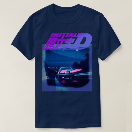 イニシャルDネオンAE86 Tシャツ (デザイン正面)