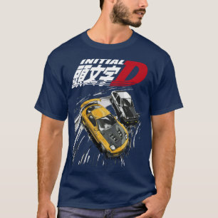 イニシャルDマウンテンドリフトレーシングタンデムAE86対FD Tシャツ