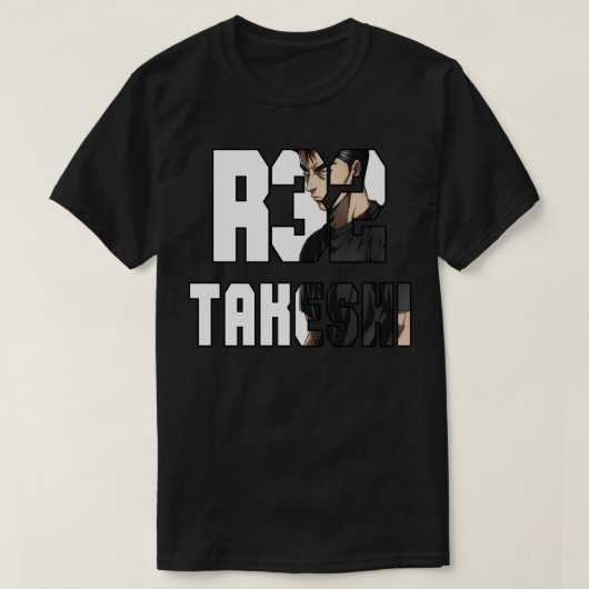 イニシャルD中里健R32 1 Tシャツ (デザイン正面)