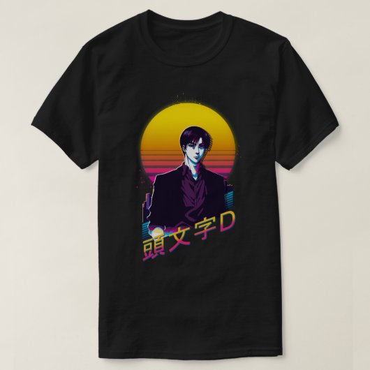 イニシャルD高橋亮介逆波 Tシャツ (デザイン正面)