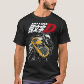 イニシャルD - Mountain Drift Racing Tandem AE86対F Tシャツ (正面)