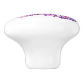 イニシャルE モノグラム ハート 花 ピンク 紫 プルハンドル (側面)