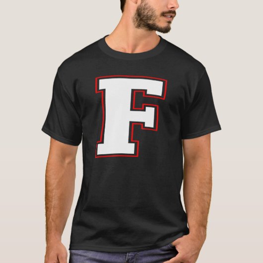 イニシャルFモノグラムF文字F大文字 Tシャツ (正面)