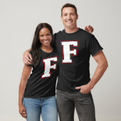 イニシャルFモノグラムF文字F大文字 Tシャツ (ユニセックス)