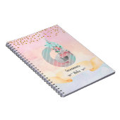 イニシャルGのねむねむうさぎの女の子の日常学習 ノートブック (右側)