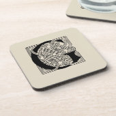 イニシャルG アンティークケルトノット モノグラム コースター (左側)