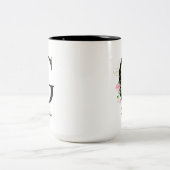 イニシャルG モノグラム オシャレ ツートーンマグカップ (中央)