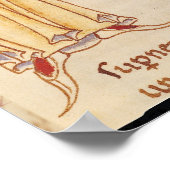 イニシャル'H'二つの陪審員の型枠内 ポスター (角)