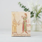 イニシャル'H'二つの陪審員の型枠内 ポストカード (スタンド正面)