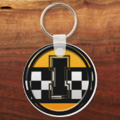 イニシャルIタクシー運転手 キーホルダー (正面)