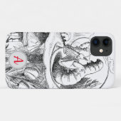 イニシャルIPHONEケースフーカ喫煙キャタピラ Case-Mate iPhoneケース (裏面(横))