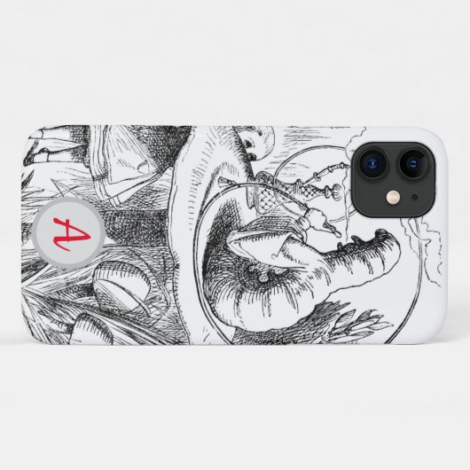 イニシャルIPHONEケースフーカ喫煙キャタピラ Case-Mate iPhoneケース (裏面(横))