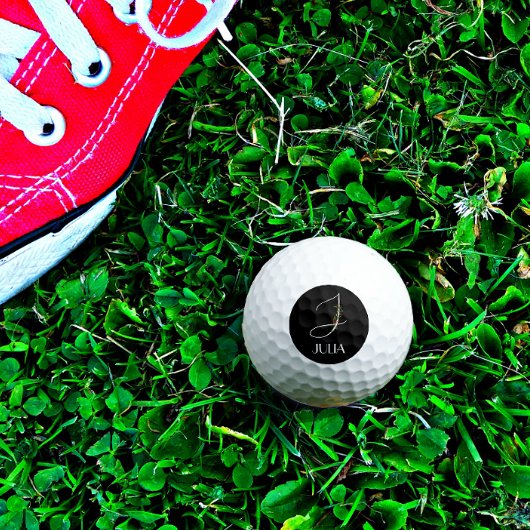 イニシャルJモノグラム水彩花先生 ゴルフボール