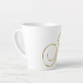 「イニシャルJ」 カフェラテマグ (左アングル)