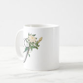 イニシャルJ、ヴィンテージジャスミンコーヒーマグ コーヒーマグカップ (正面左)