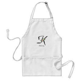 イニシャルKフラワーリタイアメントエプロン スタンダードエプロン