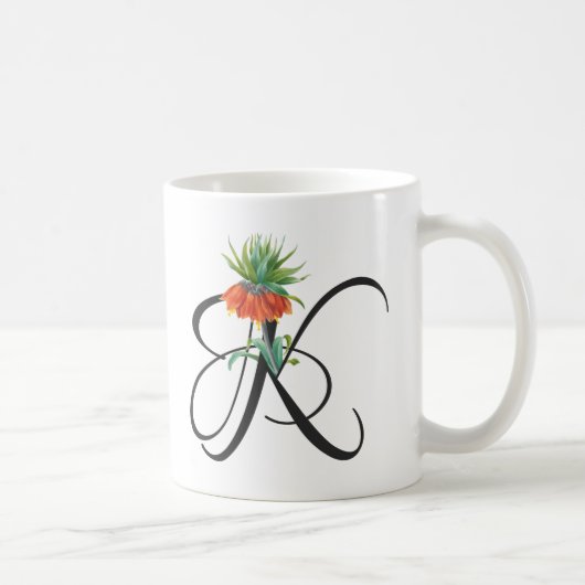 イニシャルK、ヴィンテージカイザーズクラウンコーヒーマグ コーヒーマグカップ (右)