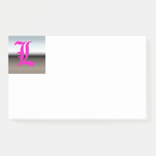 イニシャルLモノグラムノート ポストイット (正面)