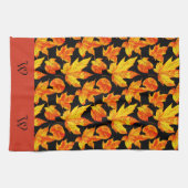 イニシャルl紅葉カスタムキッチンタオル キッチンタオル (横)