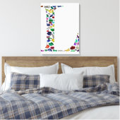 イニシャルL キャンバスプリント (インサイチュ (寝室))