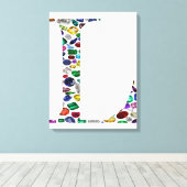 イニシャルL キャンバスプリント (インサイチュ (ウッドフロア))