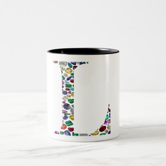 イニシャルL ツートーンマグカップ (中央)