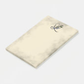 イニシャルL、ヴィンテージ月桂樹Clockvine Post-it Notes ポストイット (アングル)