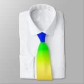 イニシャルLGBTレインボープライドフラググラデーションストライプ ネクタイ (タイ)