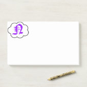 イニシャルNモノグラムノート ポストイット (デスク)