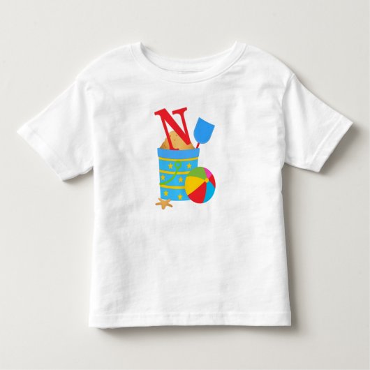 イニシャルN – トドラー素晴らしジャージーTシャツ トドラーTシャツ (正面)