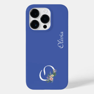 イニシャルOの花のモノグラム 退職祝いギフト Case-Mate iPhone 14 PROケース