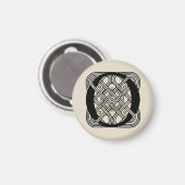 イニシャルO アンティーク ケルトノット モノグラム マグネット (正面/裏面)