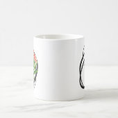 イニシャルO、ヴィンテージオレアンダーコーヒーマグ コーヒーマグカップ (中央)