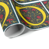 イニシャルO、1520年。 ラッピングペーパー (ロールコーナー)