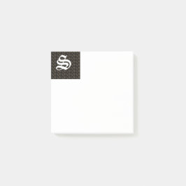 イニシャルSのモノグラム入りポストイットメモ ポストイット