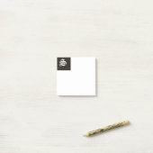 イニシャルSのモノグラム入りポストイットメモ ポストイット (デスク上)