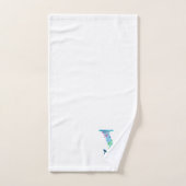 イニシャルV モノグラムバスギフトセット バスタオルセット (ハンドタオル)