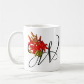 イニシャルW、ウッドリージーコーヒーマグ コーヒーマグカップ (左)